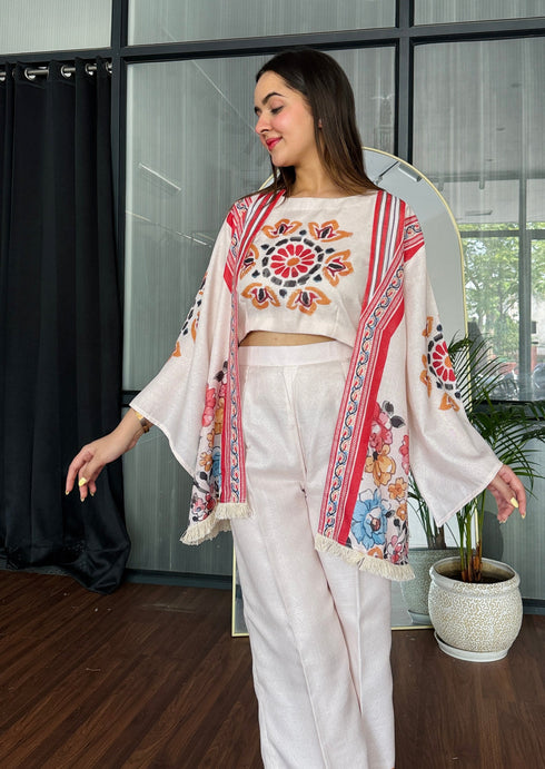 Beige & Bloom 3 Piece Co-ord Set